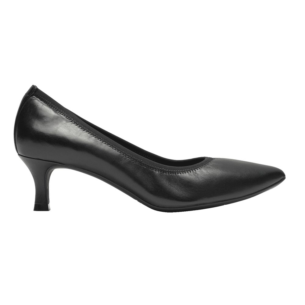 Rockport Total Motion Kaiya Heel - Womens Pumps - Black - NZ (KSC-421386)